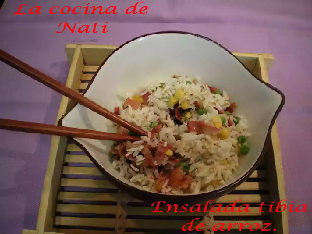 ENSALADA TIBIA DE ARROZ