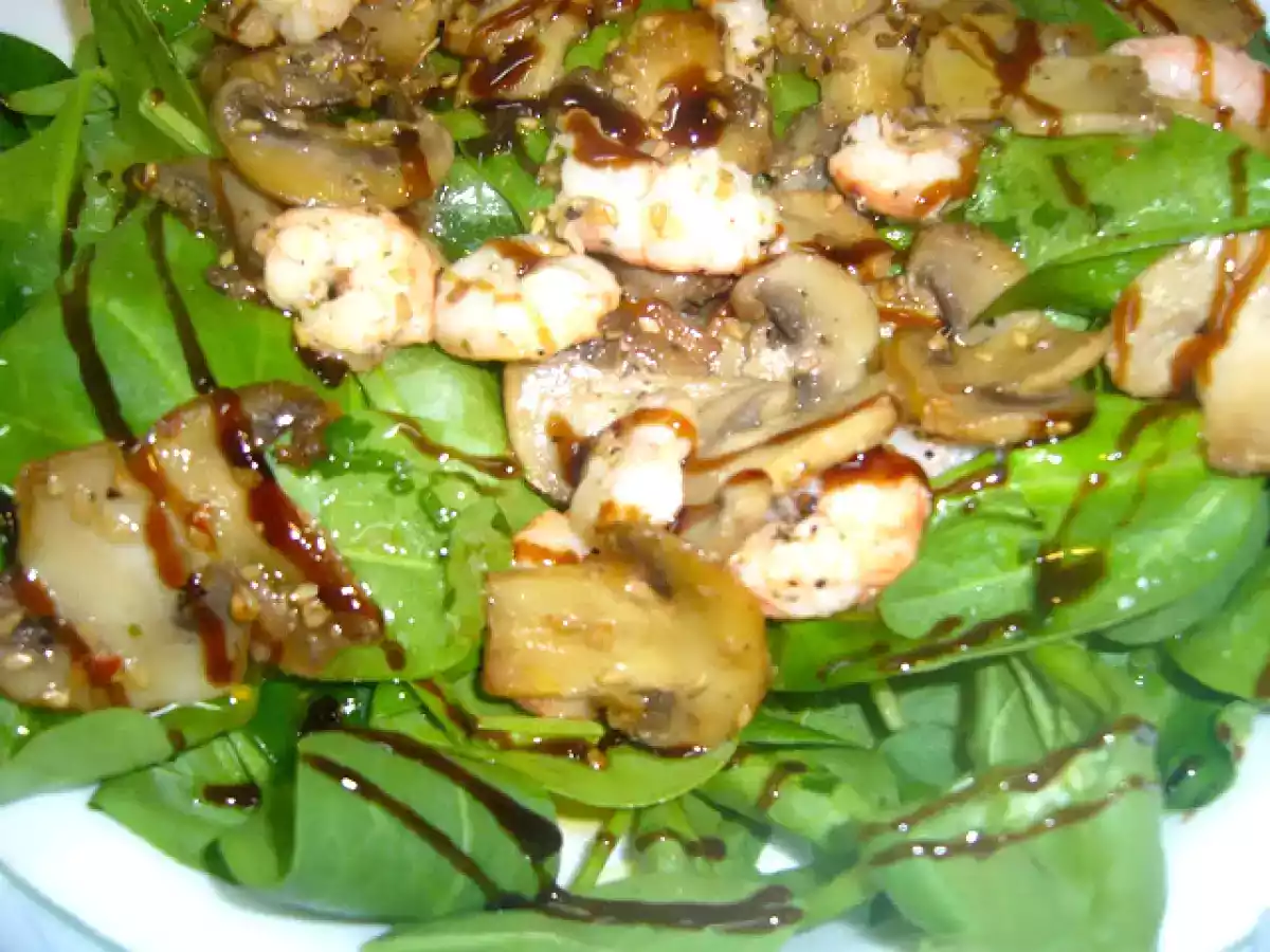 ENSALADA TIBIA DE ESPINACAS FRESCAS - foto 2