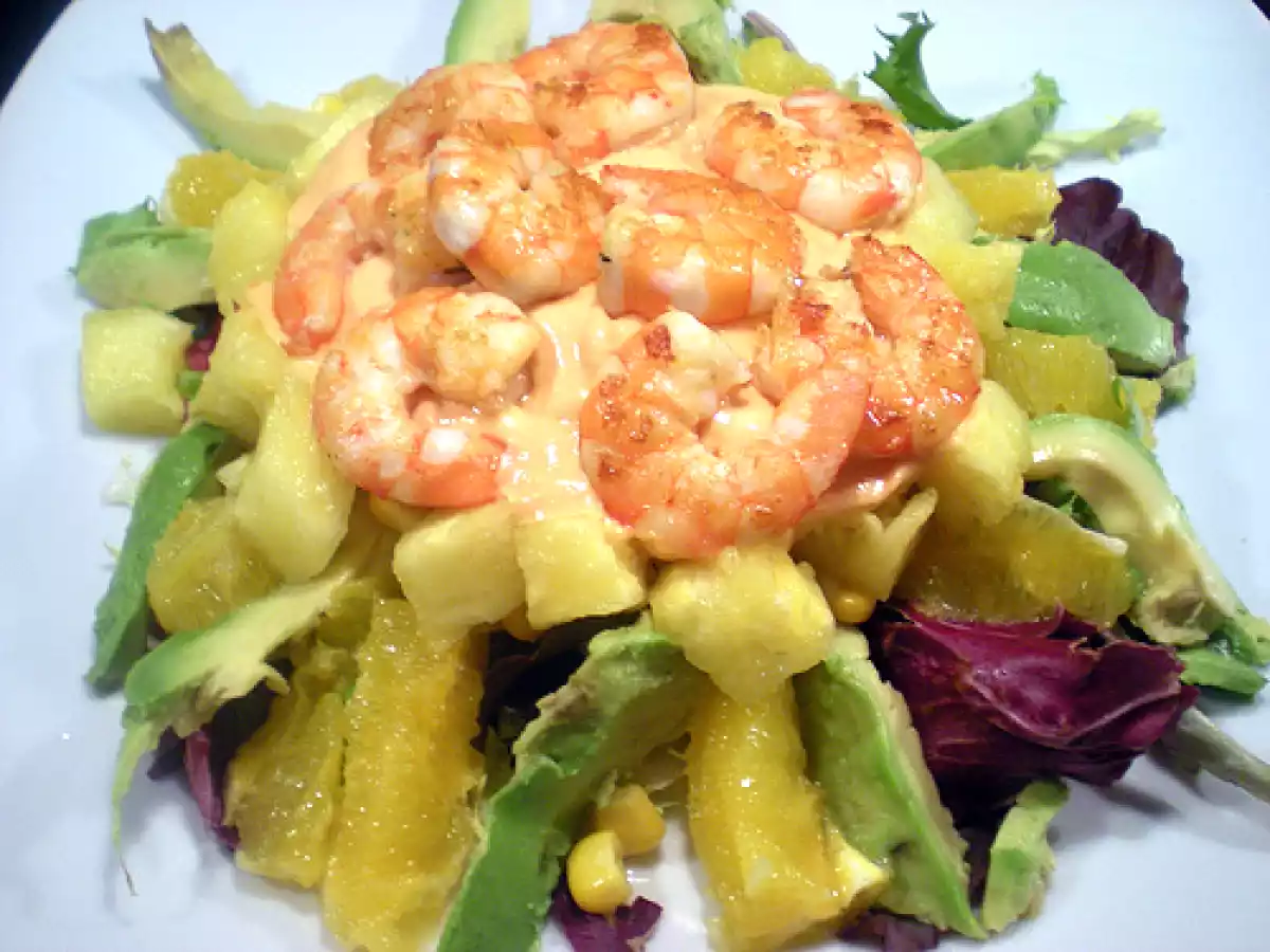 Ensalada tropical. Paso a paso. - foto 2