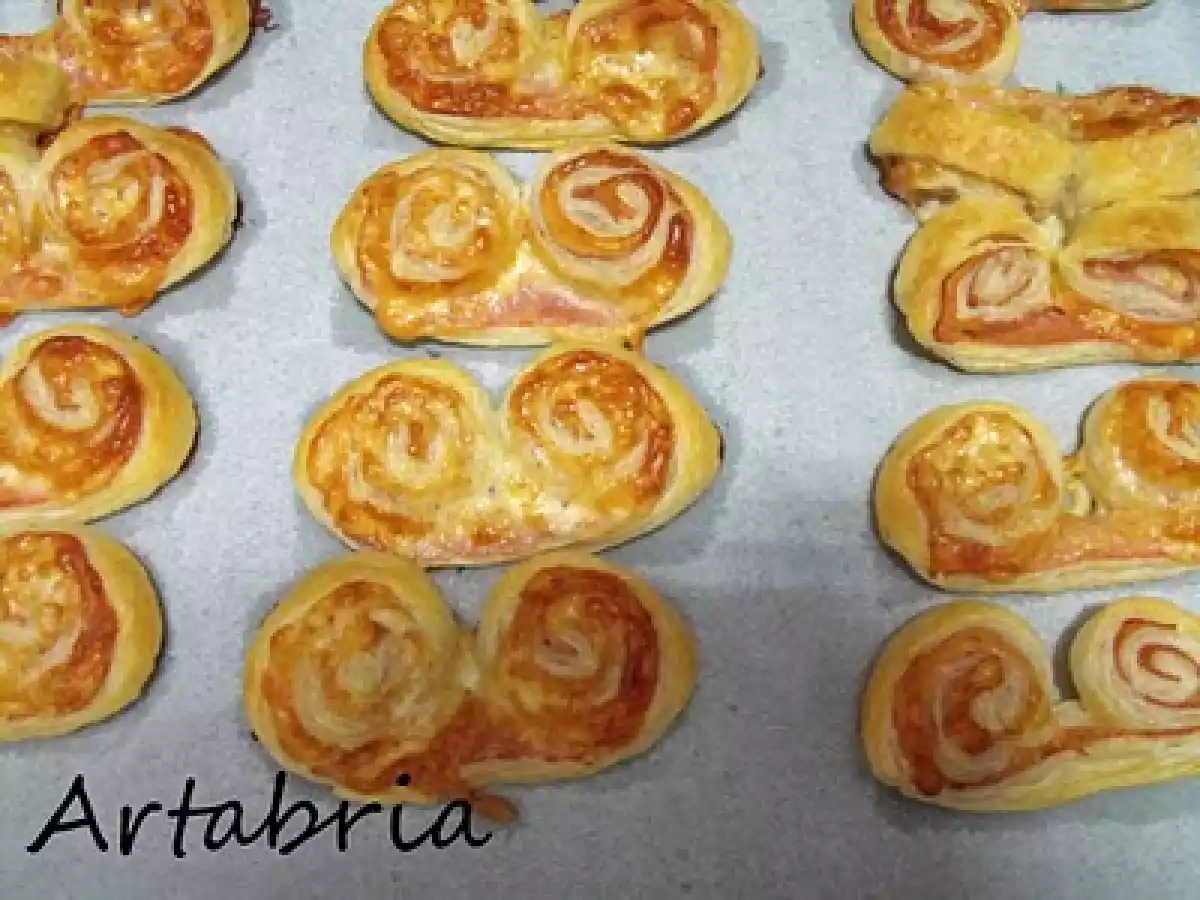 Entrantes fáciles y rápidos: palmeritas de jamón y queso - foto 3