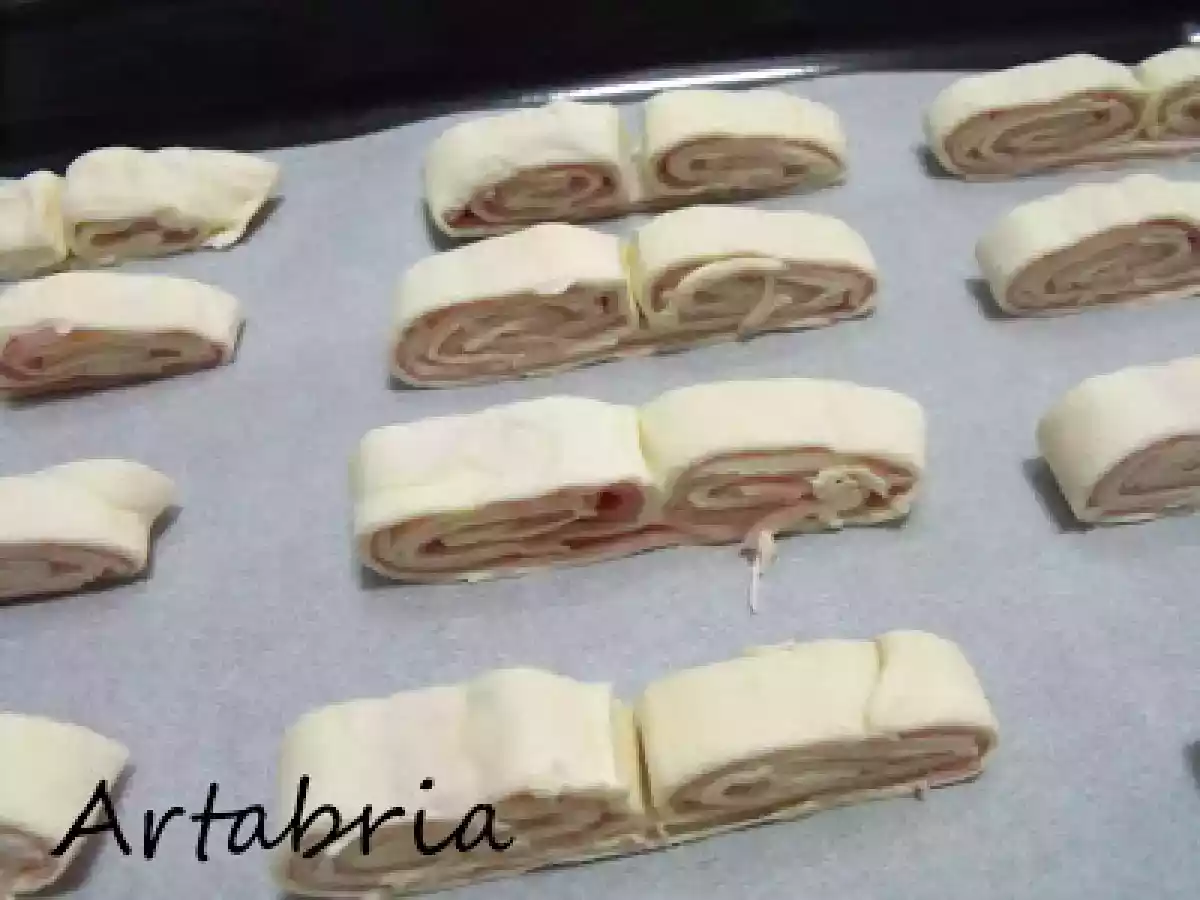 Entrantes fáciles y rápidos: palmeritas de jamón y queso - foto 4