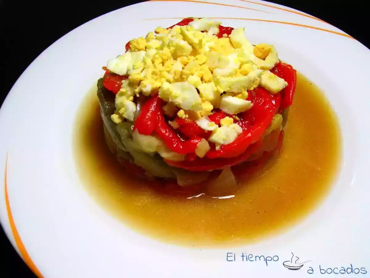 Escalibada con huevo