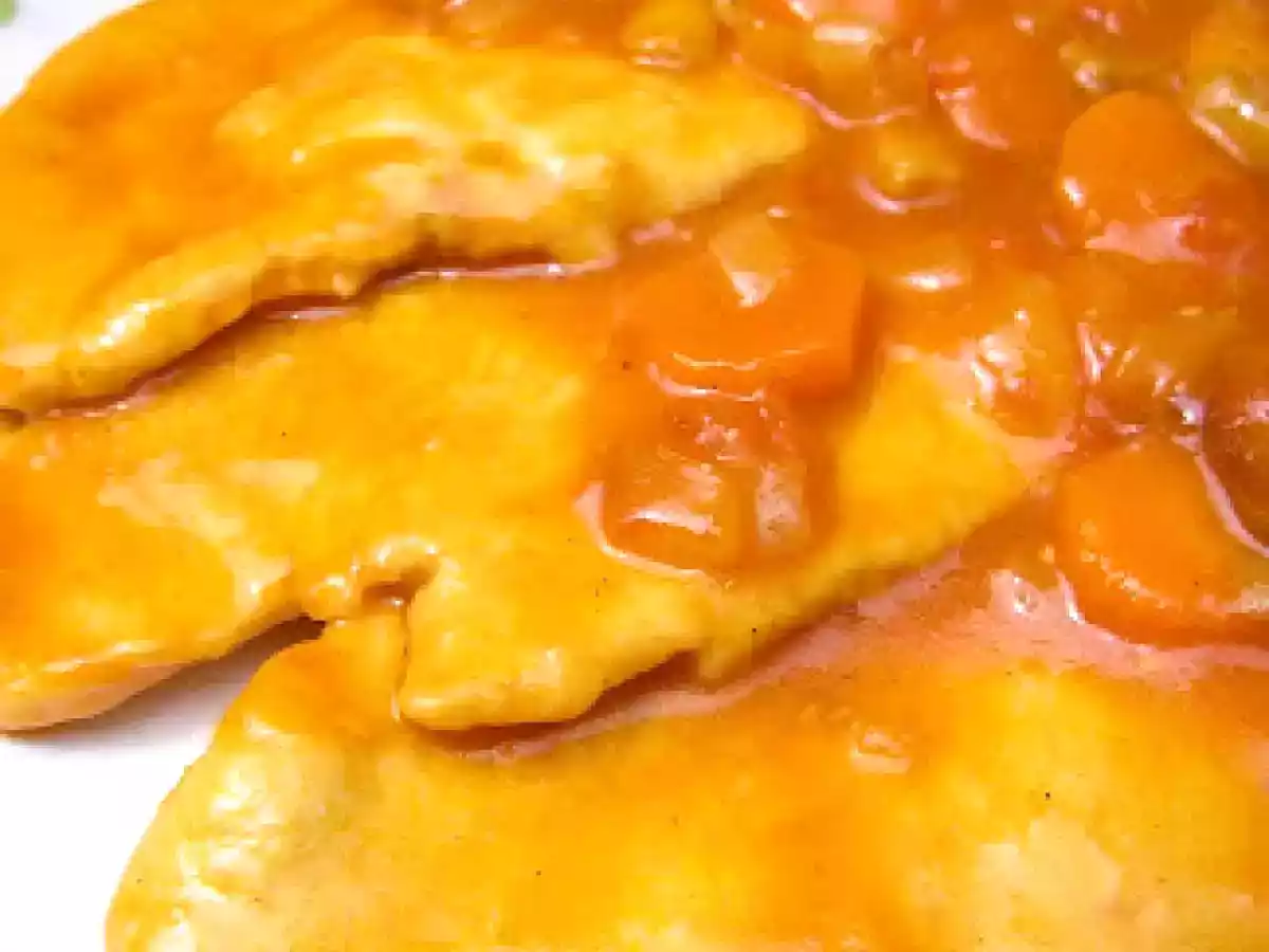 Escalopines de pechuga de pavo a la sidra