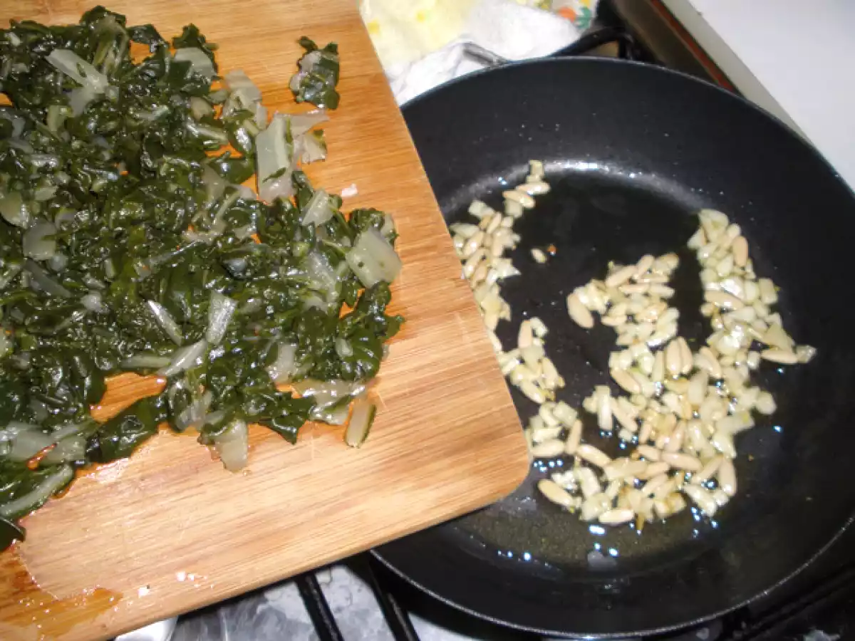 Espagueti con Jamón Serrano y Acelgas - foto 3