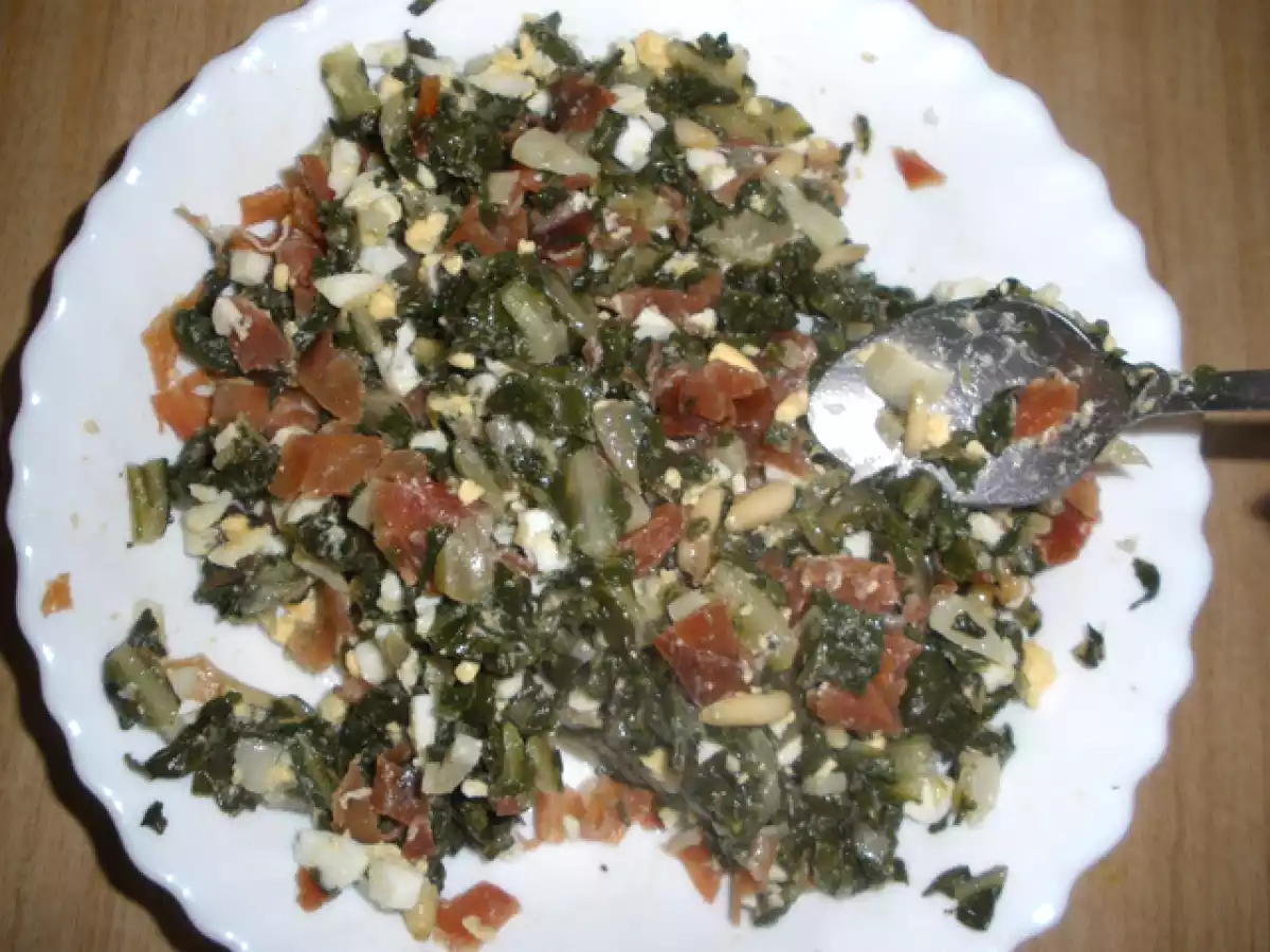 Espagueti con Jamón Serrano y Acelgas - foto 4