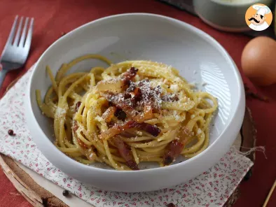 Espaguetis a la carbonara, la receta tradicional italiana - foto 3