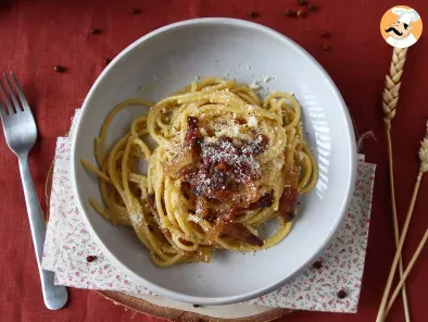 Espaguetis a la carbonara, la receta tradicional italiana - foto 6