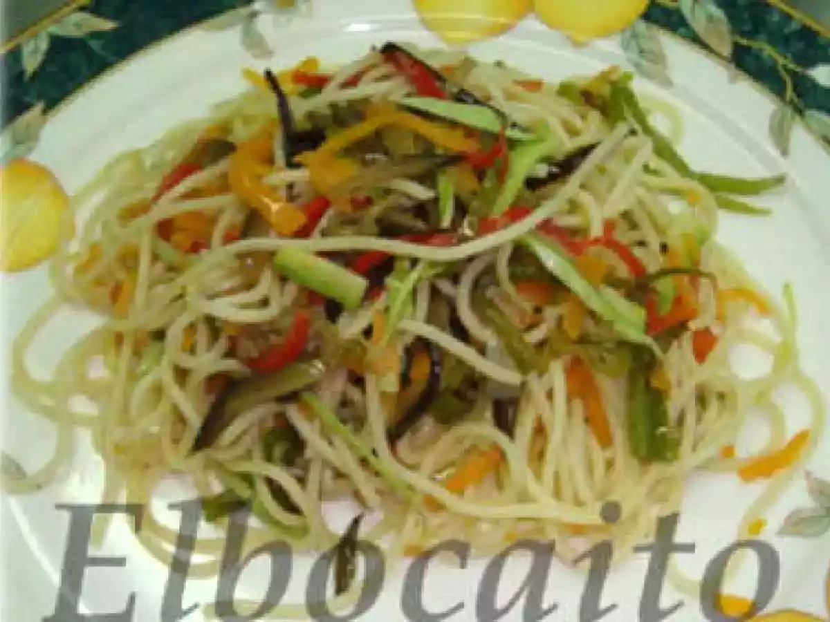 Espaguetis a las 7 verduras
