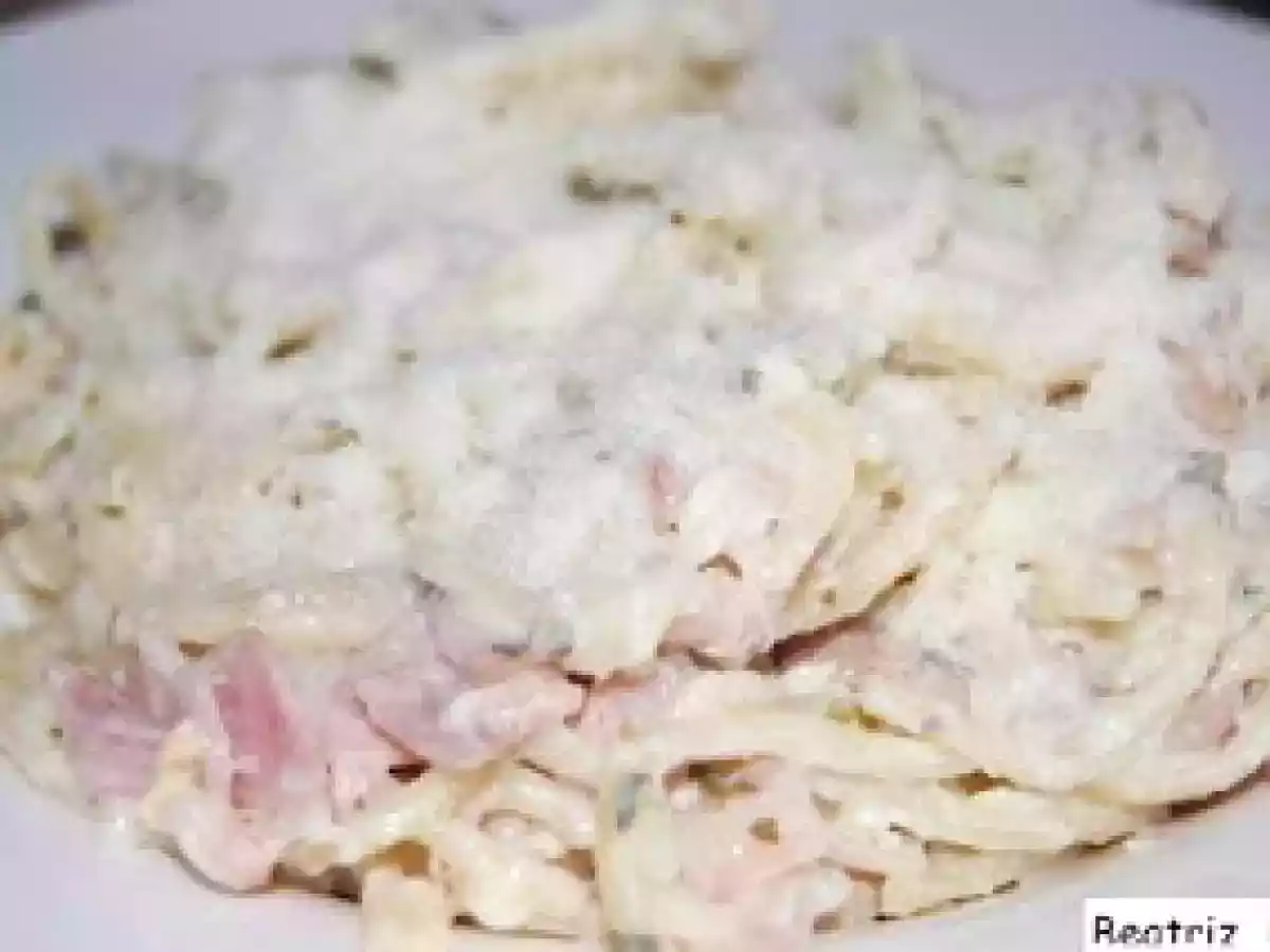 Espaguetis carbonara express