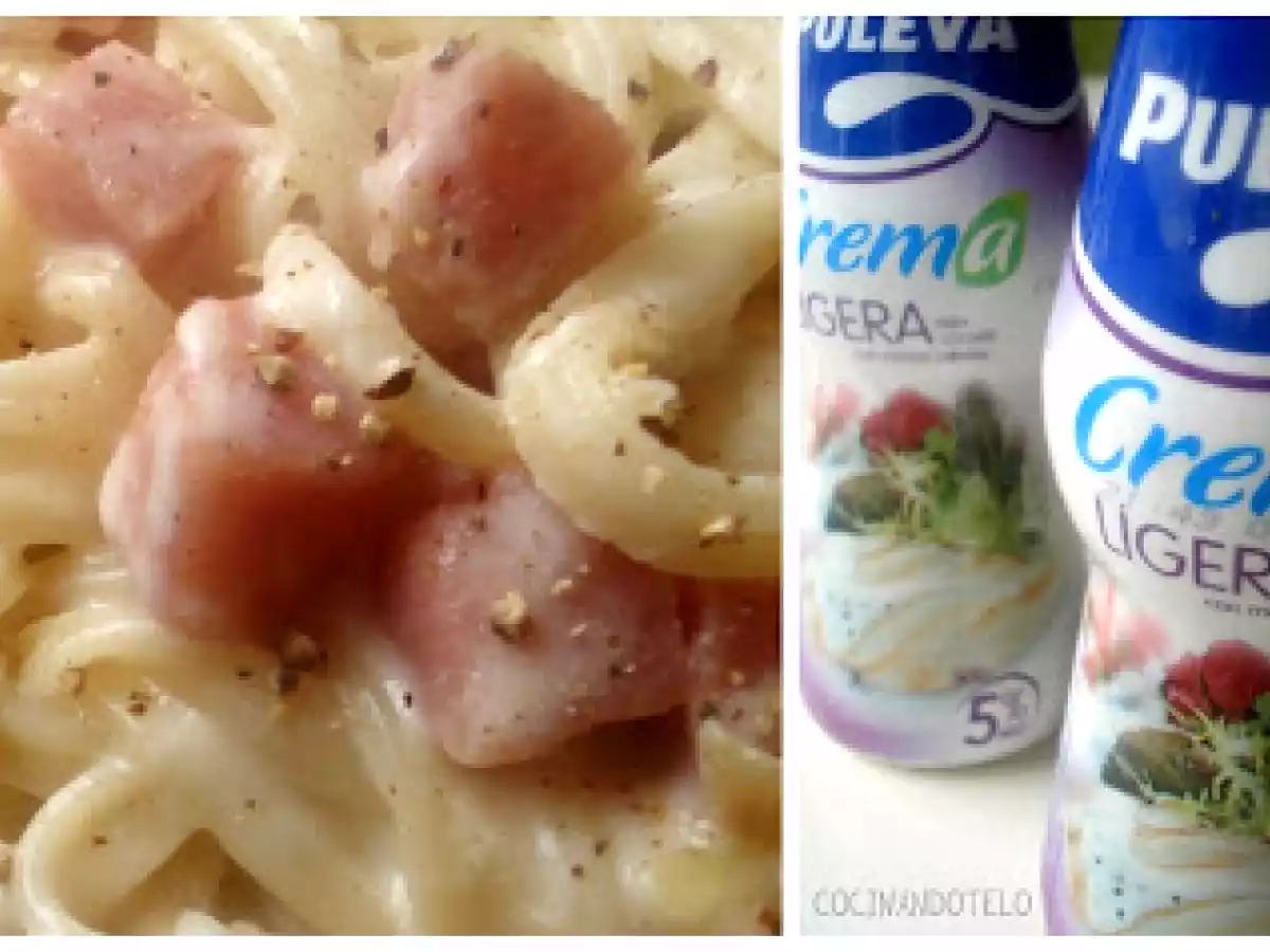 ESPAGUETIS CARBONARA (VERSIÓN LIGERA) - foto 2