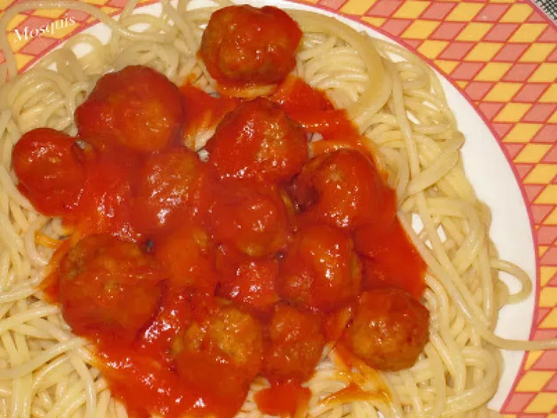 Espaguetis con albóndigas mignon..y otras cosillas - foto 2