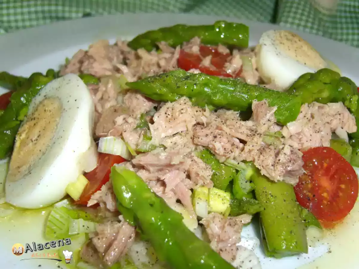 Espárragos con atún campos