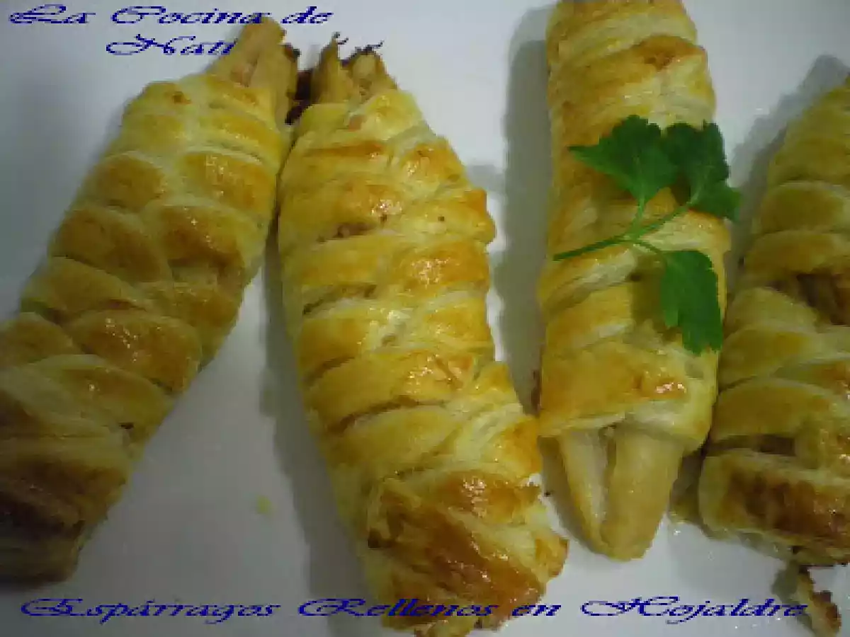 ESPARRAGOS RELLENOS EN HOJALDRE. - foto 2