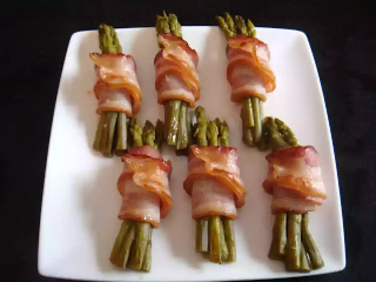 Espárragos Trigueros con Bacon
