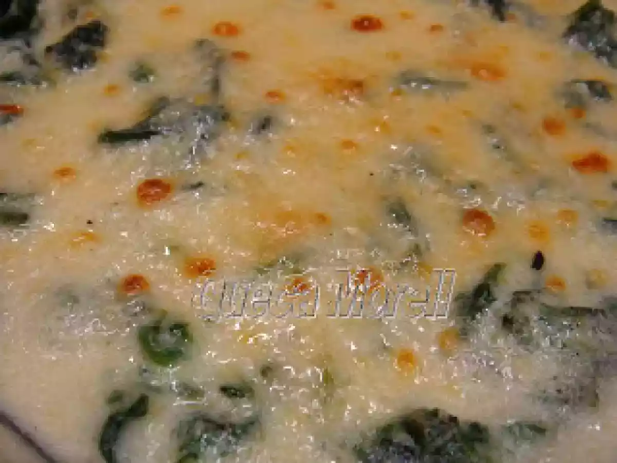 ESPINACAS CON BECHAMEL Y GRATINADAS - foto 2