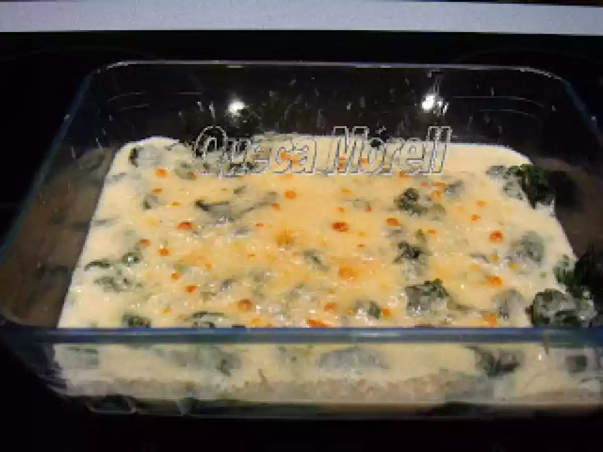 ESPINACAS CON BECHAMEL Y GRATINADAS - foto 3