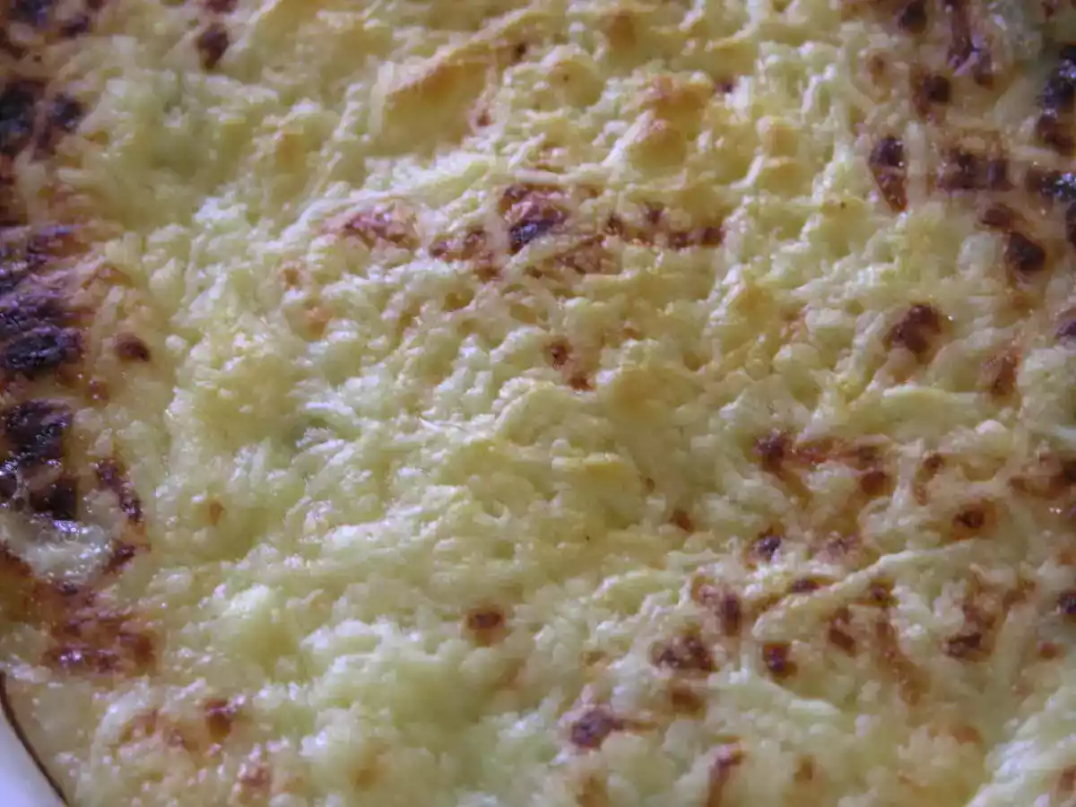 Espinacas con crema de gorgonzola