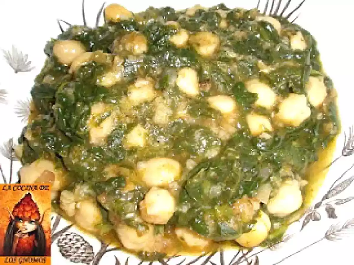 ESPINACAS CON GARBANZOS A LA ANDALUZA