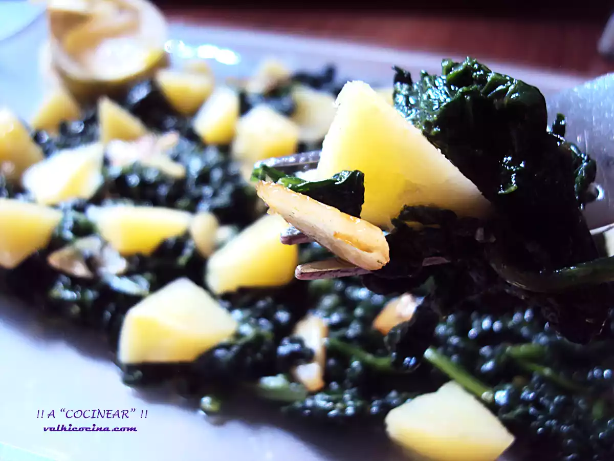 Espinacas rehogadas con patatas