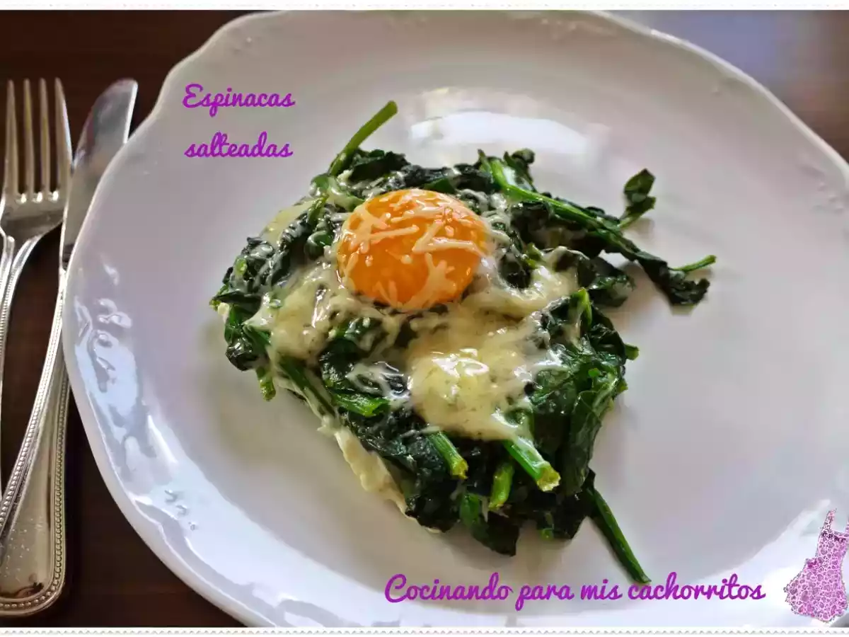 Espinacas salteadas