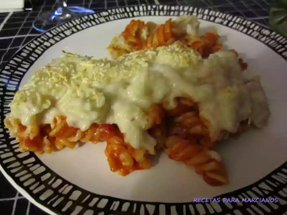 ESPIRALES CON BECHAMEL
