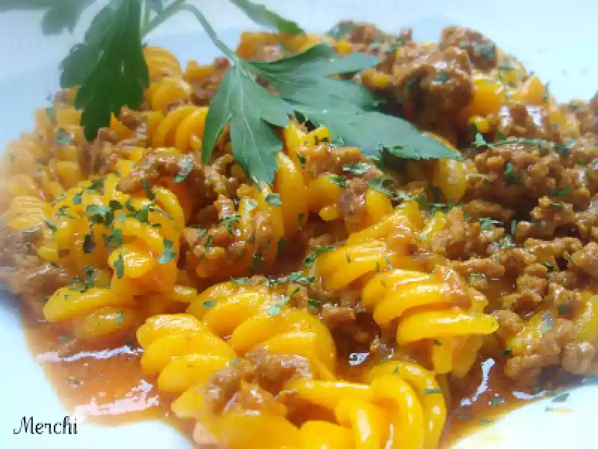 Espirales con carne picada - foto 2