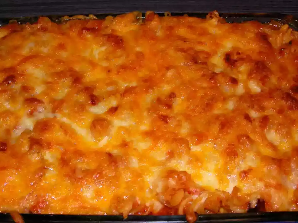 ESPIRALES CON CHORIZO Y TOMATE