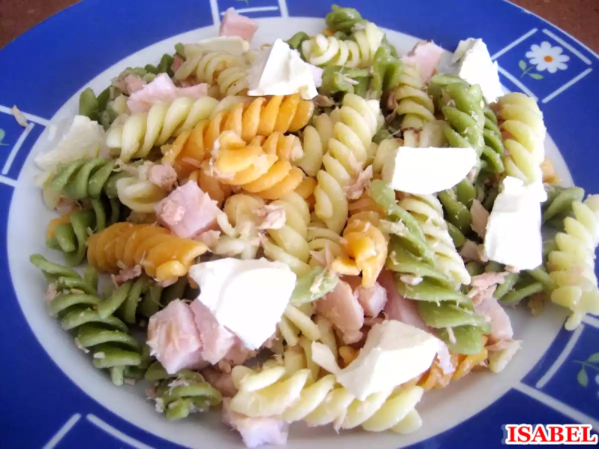 Espirales con queso de burgos