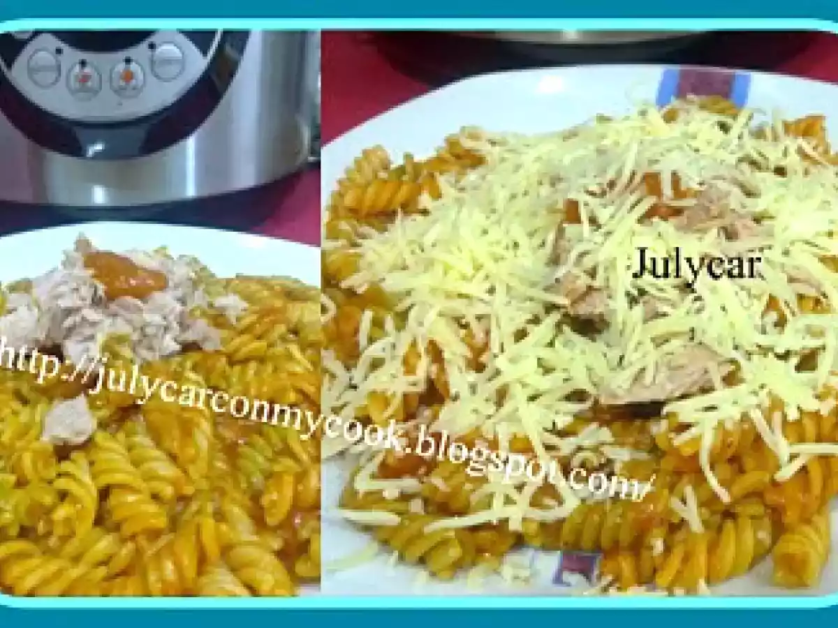 Espirales con tomate y atun (olla GM D) - foto 2