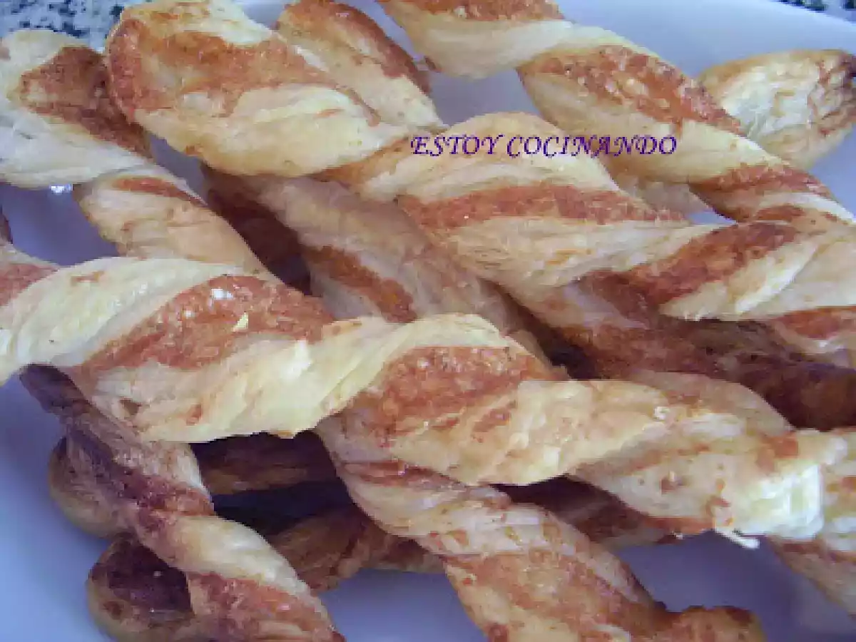 Espirales de queso parmesano