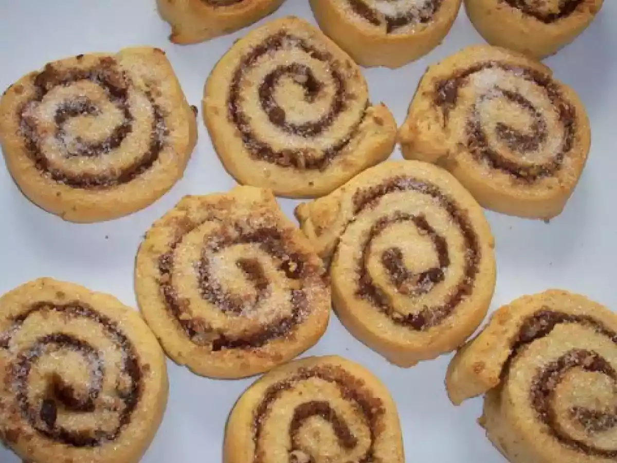 Espirales o rolls de canela y nuez