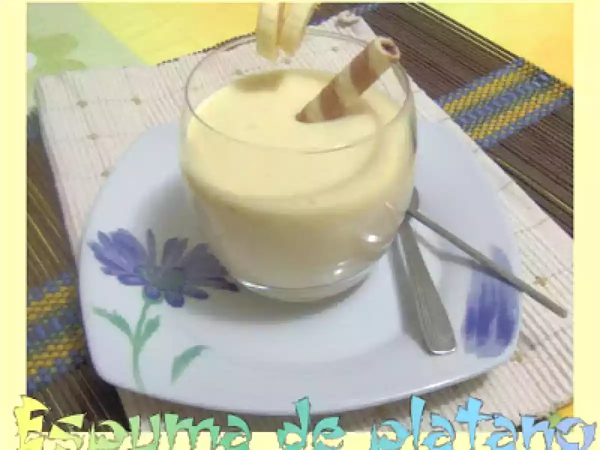 ESPUMA LIGERA DE PLÁTANO