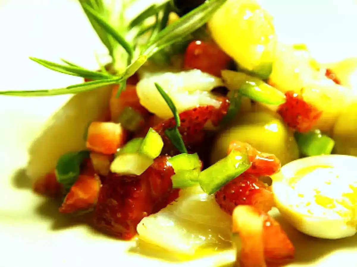 Esqueixada de bacalao y fresas - foto 2