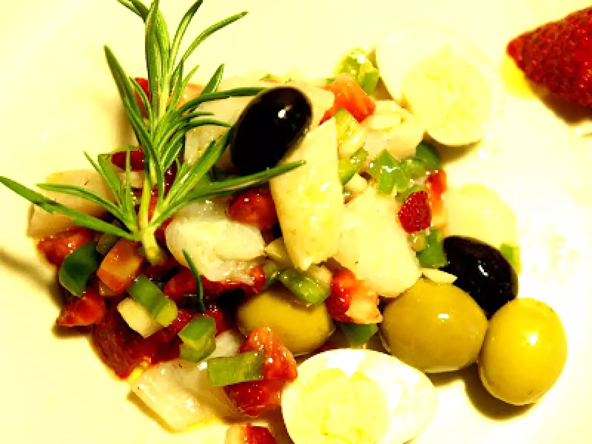 Esqueixada de bacalao y fresas - foto 3