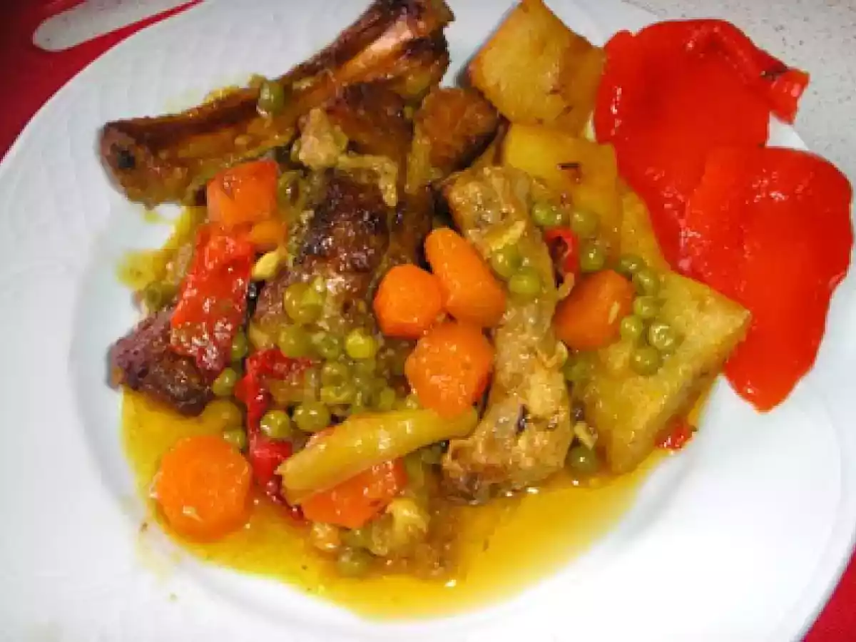 Estofado de costillas al horno