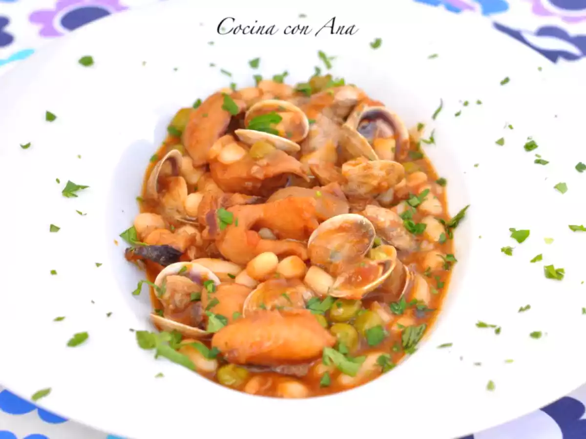 ESTOFADO DE JIBIA Y JUDIAS - foto 2