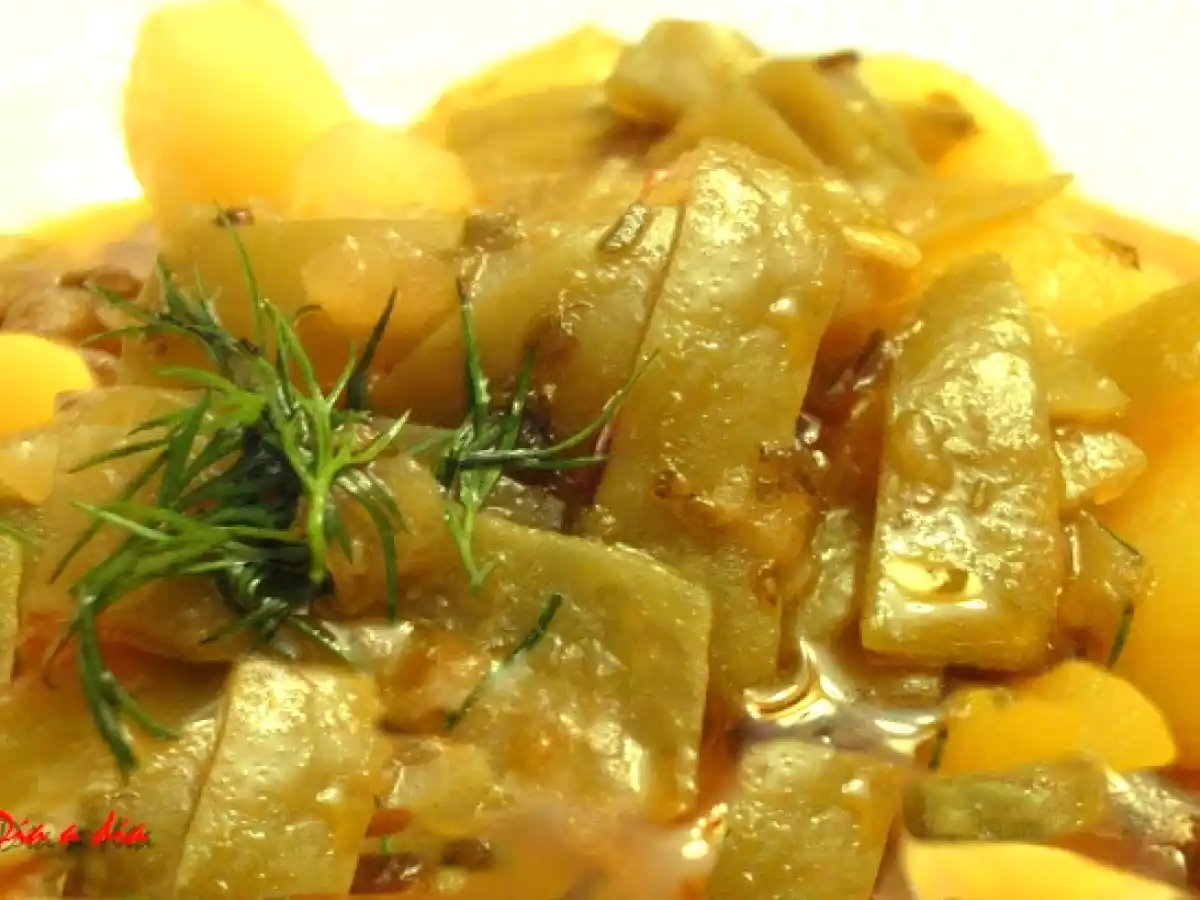Estofado de Patatas con Judias Verdes