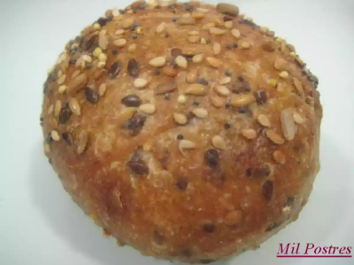 Evento de blog. El pan de cada mes. Pan integral con sésamo, amapola y linaza - foto 2