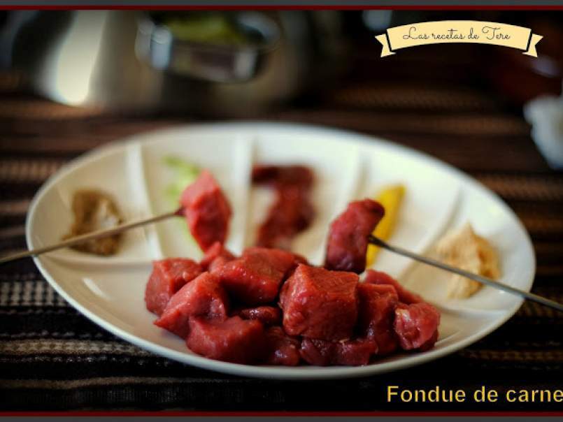 Exquisita fondue de carne., foto 1