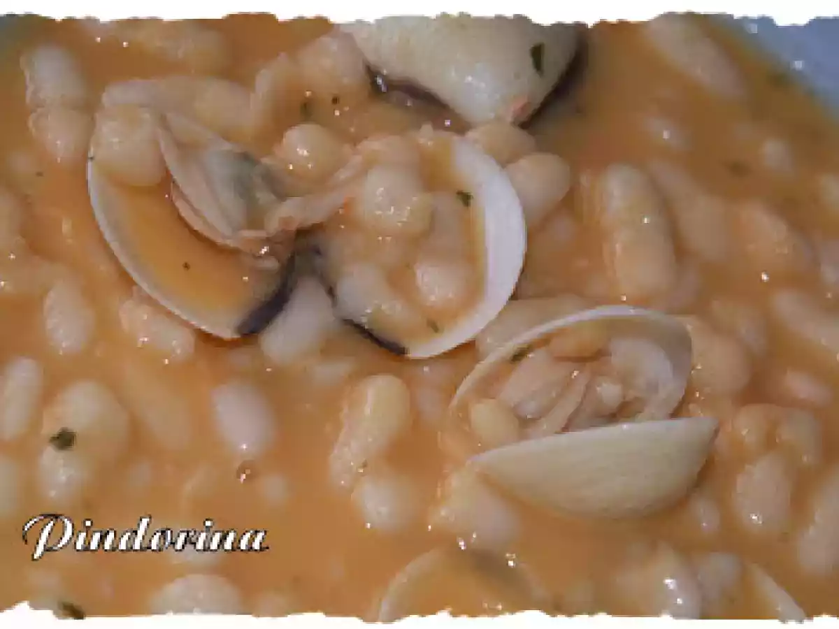 Fabes con almejas rápidas