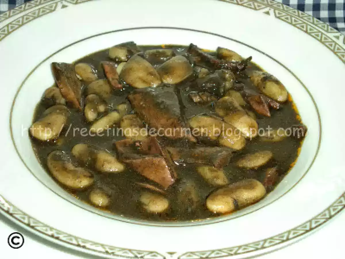 Fabes con calamares en tinta: - foto 2