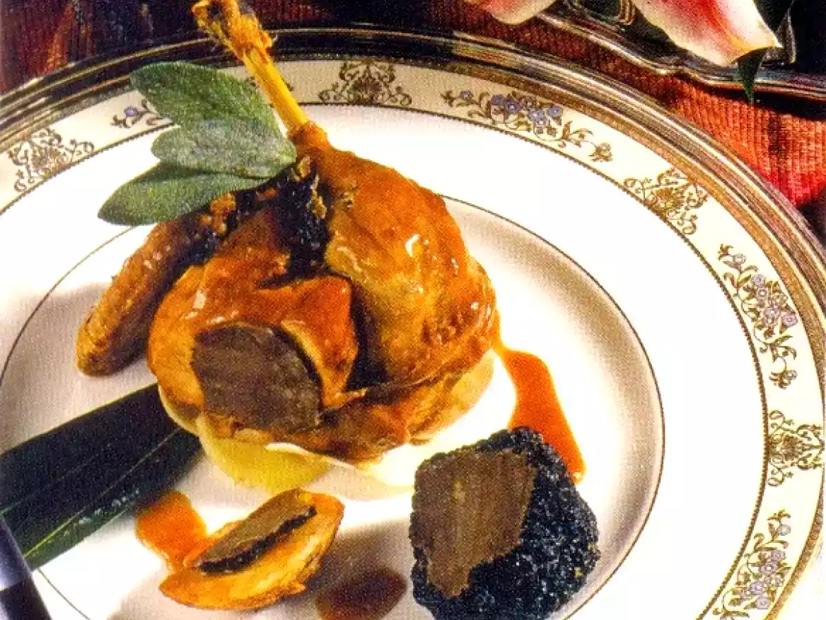 Faisán asado a las hierbas aromáticas