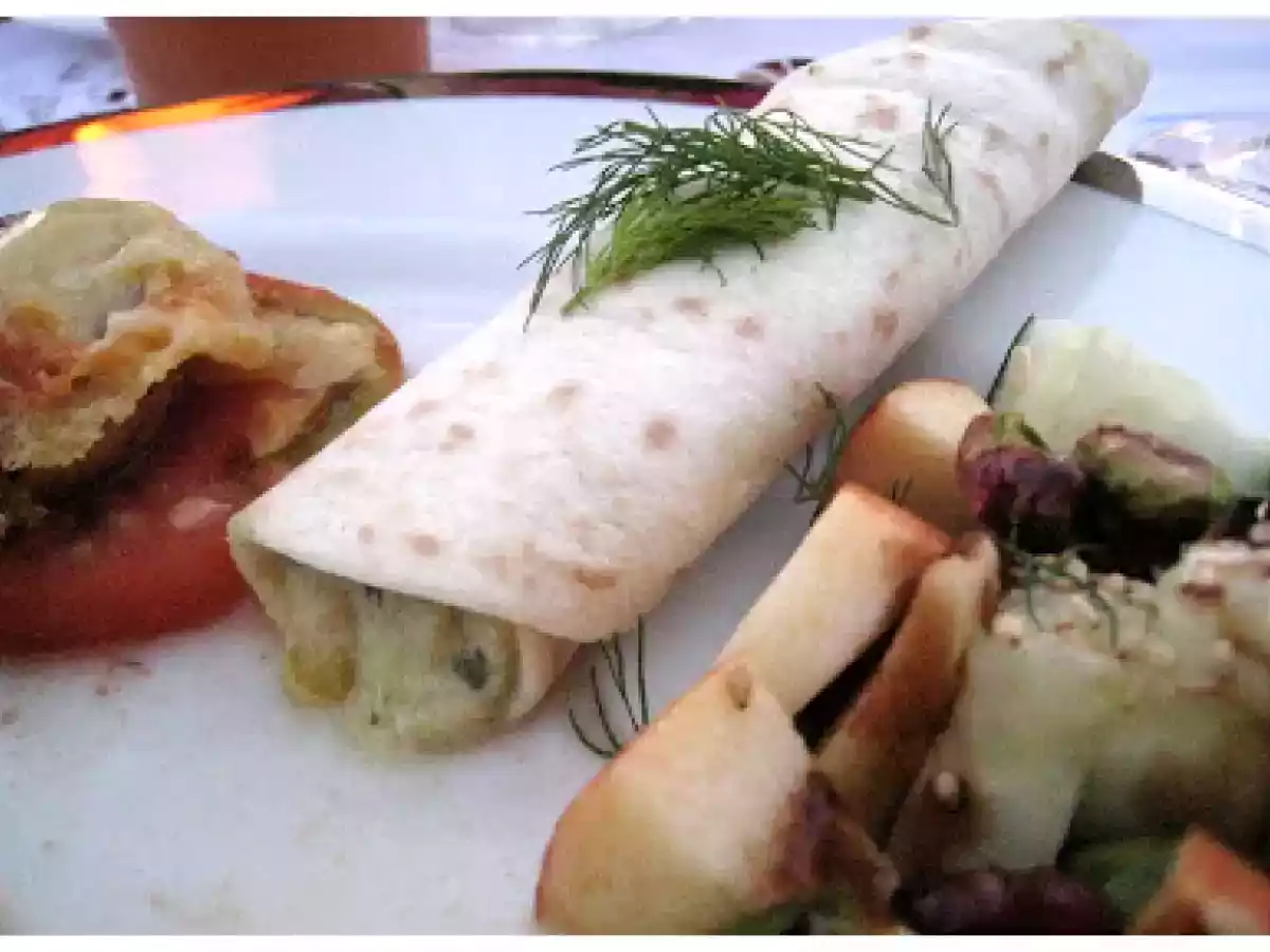 Fajitas de espinacas y mango