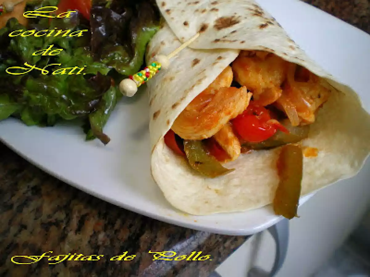 FAJITAS DE POLLO Y VERDURAS. - foto 2
