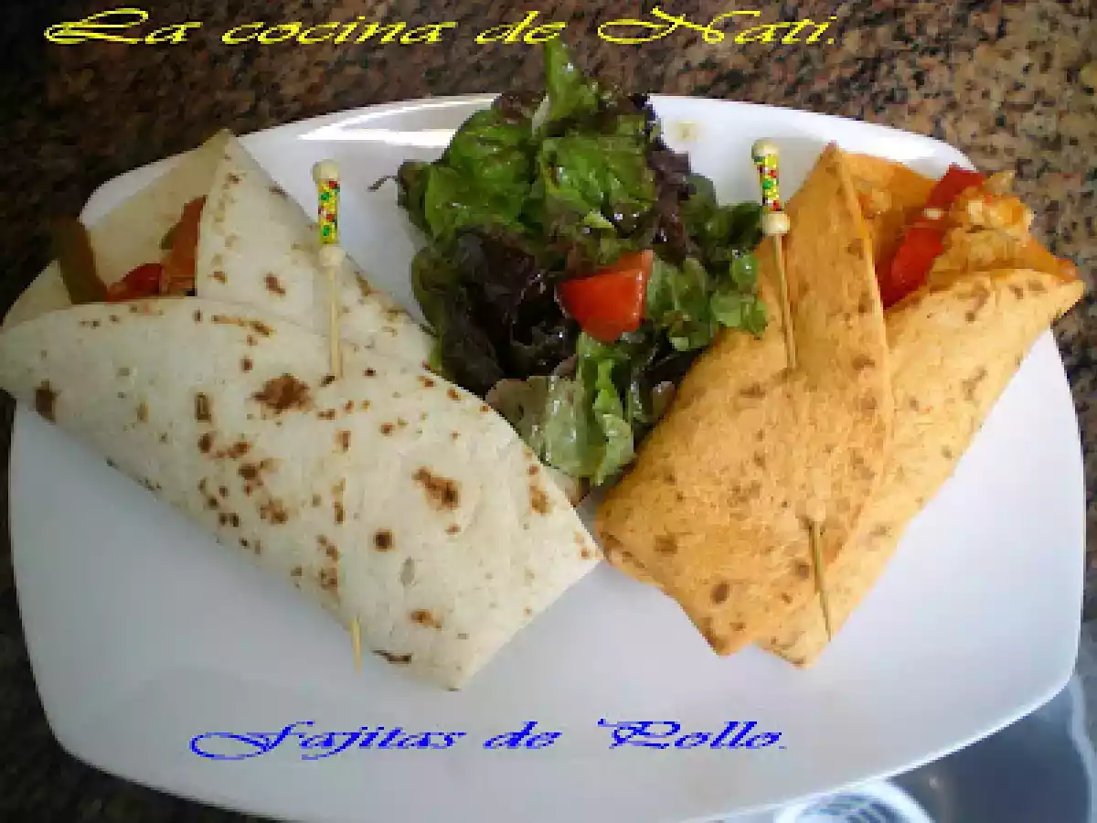 FAJITAS DE POLLO Y VERDURAS. - foto 3
