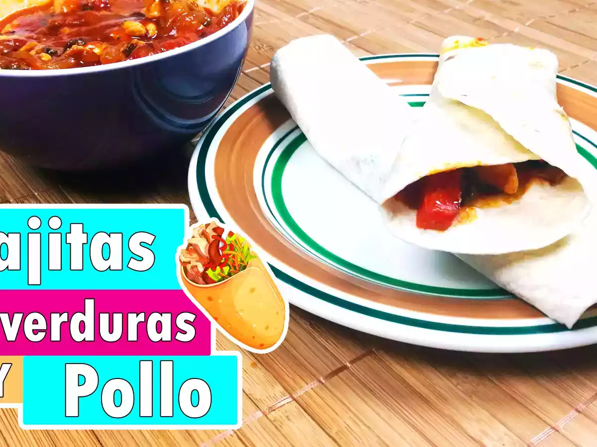 Fajitas o burritos de pollo