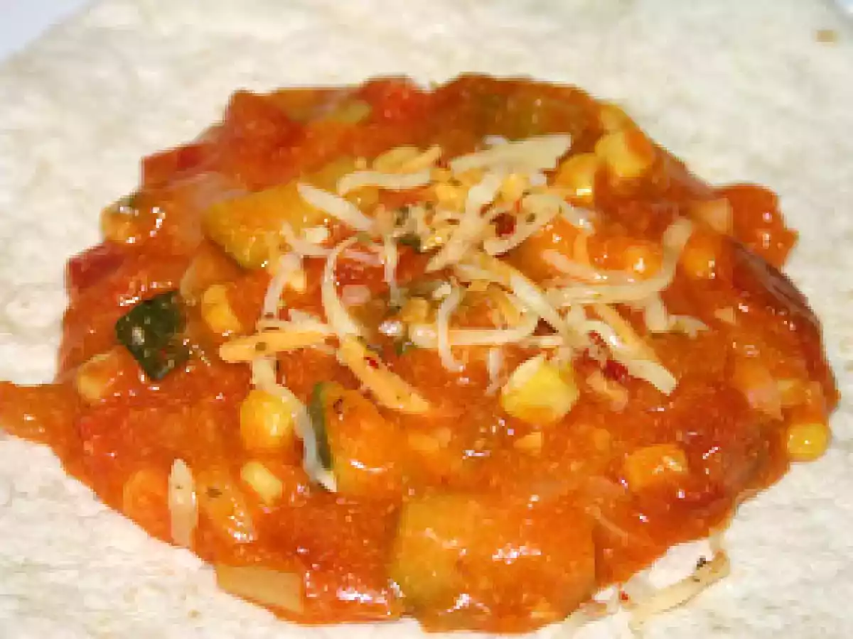 Fajitas vegetarianas con queso Tex Mex