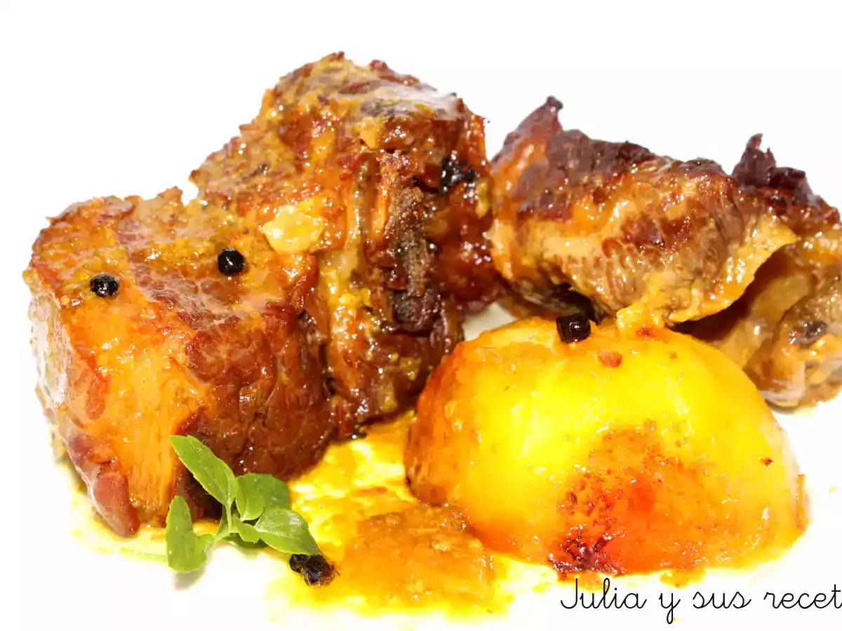 Falda de ternera al horno