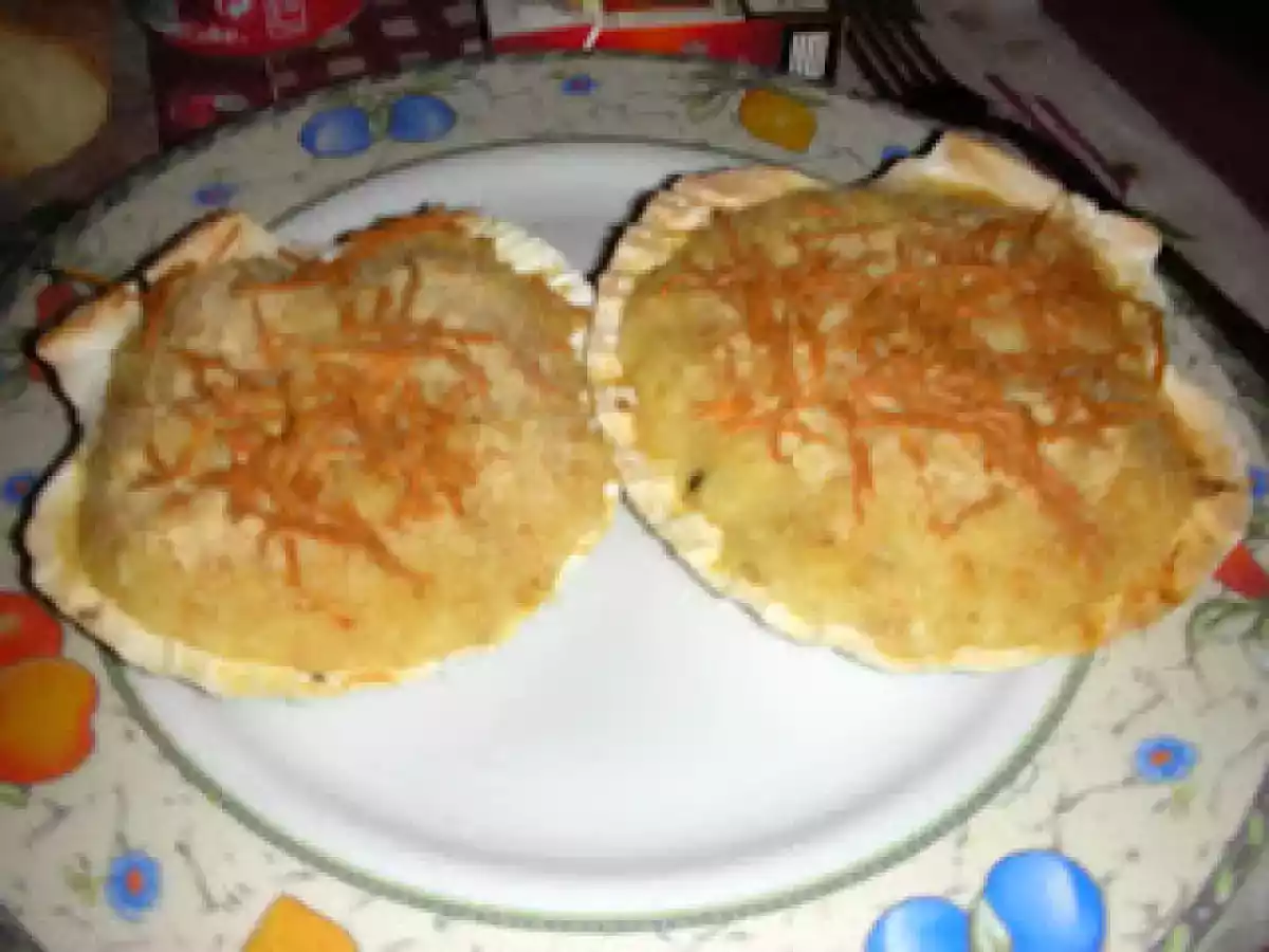 Falsas vieiras rellenas