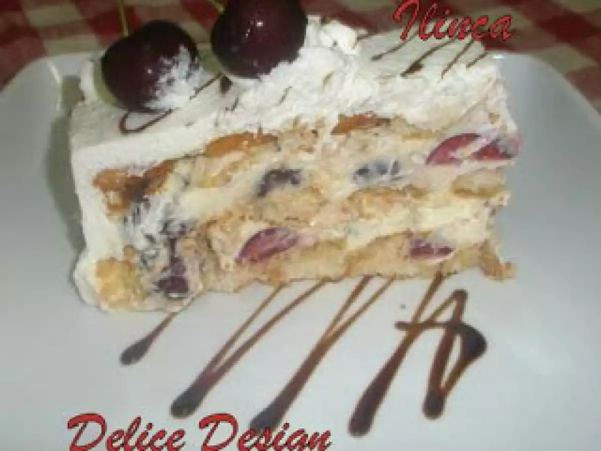 Falso Tiramisú con cerezas